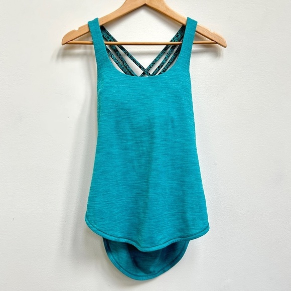 Lululemon Free To Be Serene Tank (2 In 1) Med. Support For C/D Cup Green, Size 4 - Picture 5 of 14